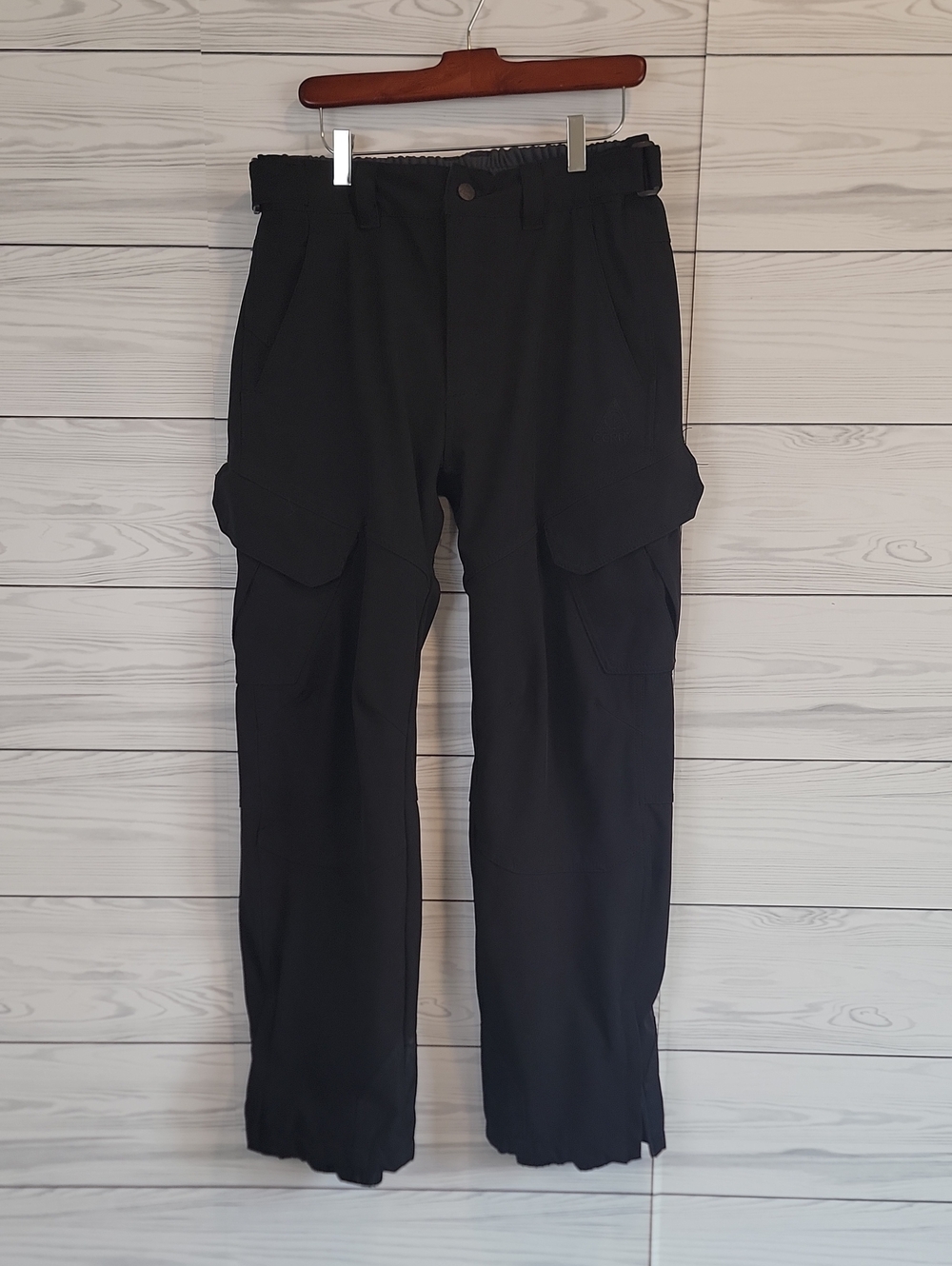 Gerry Weber Fleece Lined Black Cargo Winter Pants W/ Utility Pockets Mens Size M
